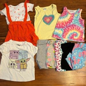 9 Piece Summer Bundle 2T Toddler Girl
